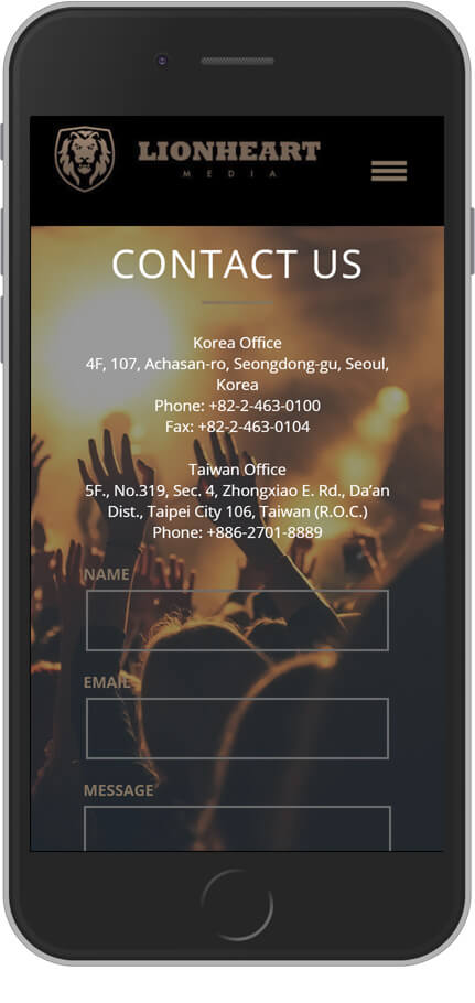 網頁設計精選作品/美食家的自學之路/形象網站/行動版畫面示意