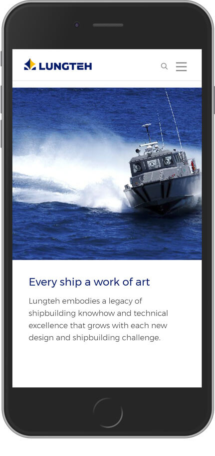 網頁設計精選作品/lungteh/形象網站/手機版畫面示意