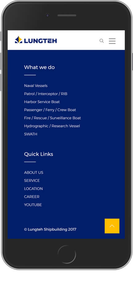 網頁設計精選作品/lungteh/形象網站/手機版畫面示意